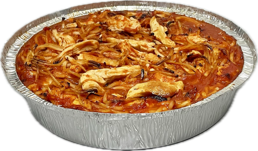 SPAGHETTI CON POLLO EN SALSA ROJA, Tamaño: 4-6 PER