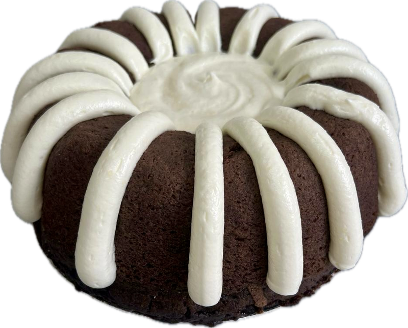 BUNDT CAKE CHOCOLATE CHIP/ CREAM CHEESE FROSTING