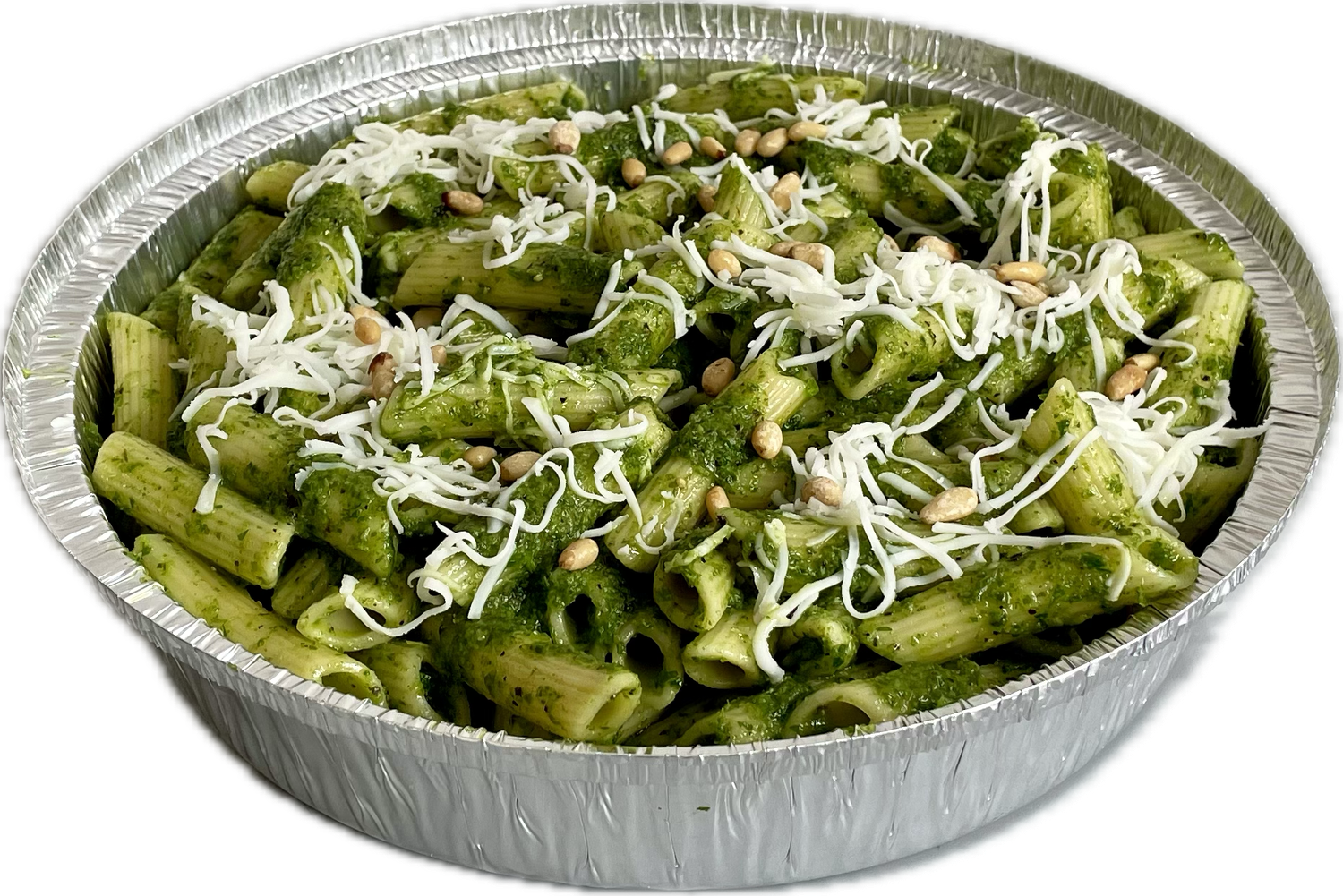 PASTA CORTA AL PESTO C/PIÑONES, Tamaño: 4-6 Per