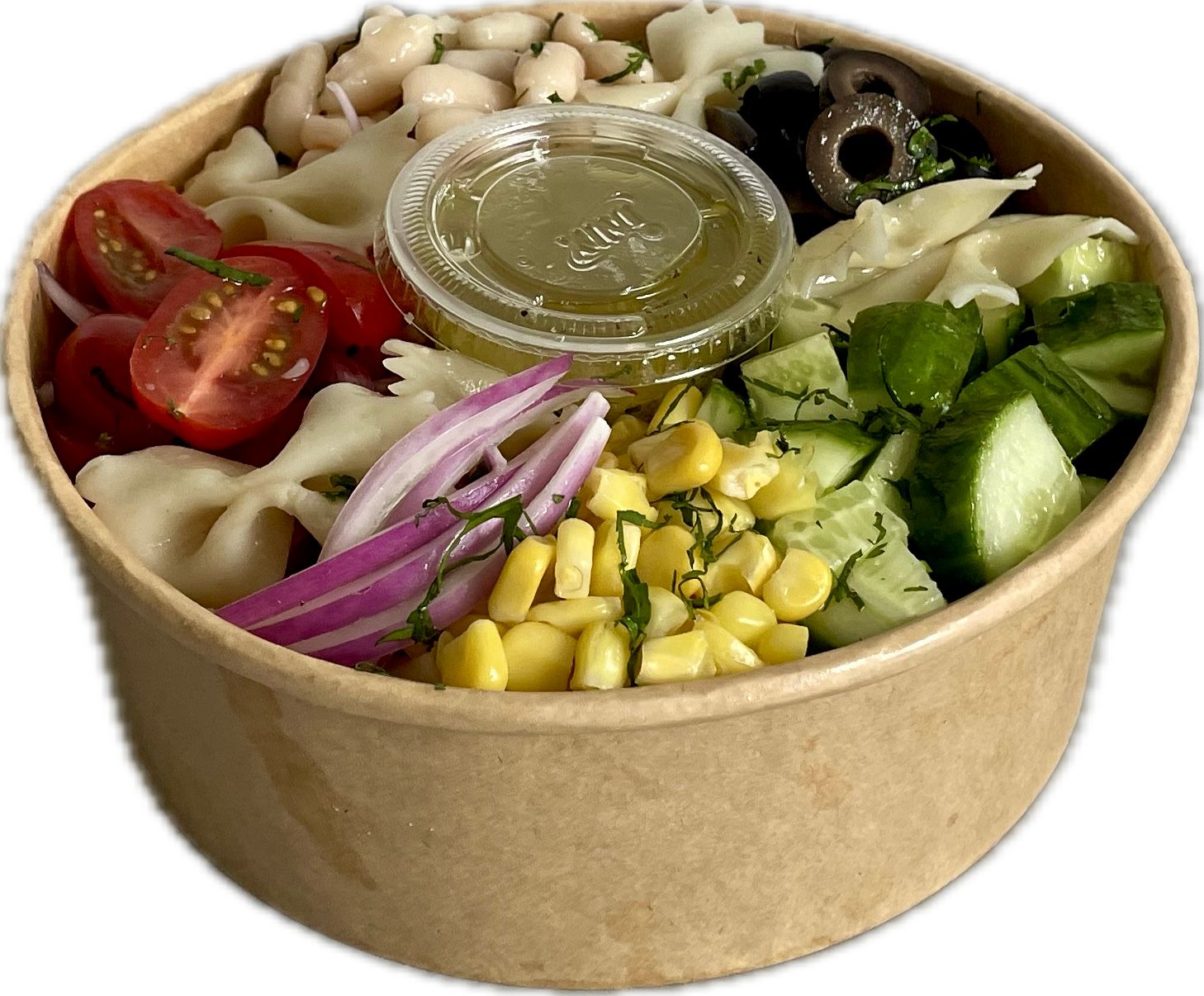POWER PASTA FARFALLE SALAD BOWL CON ADEREZO DE OREGANO