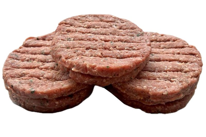 HAMBURGUESAS MARCADAS DE RIB EYE 8 PZAS