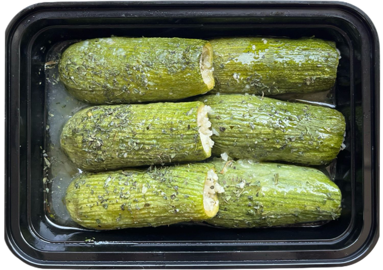 CALABAZAS COCIDAS RELLENAS DE ARROZ Y GARBANZO 1/2 KG