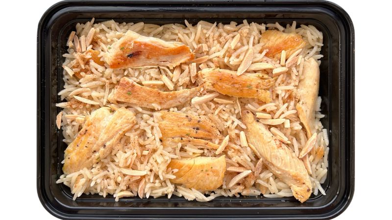 ARROZ BASMATI CON PECHUGA DE POLLO Y ALMENDRA  TOSTADA 1/2 KG
