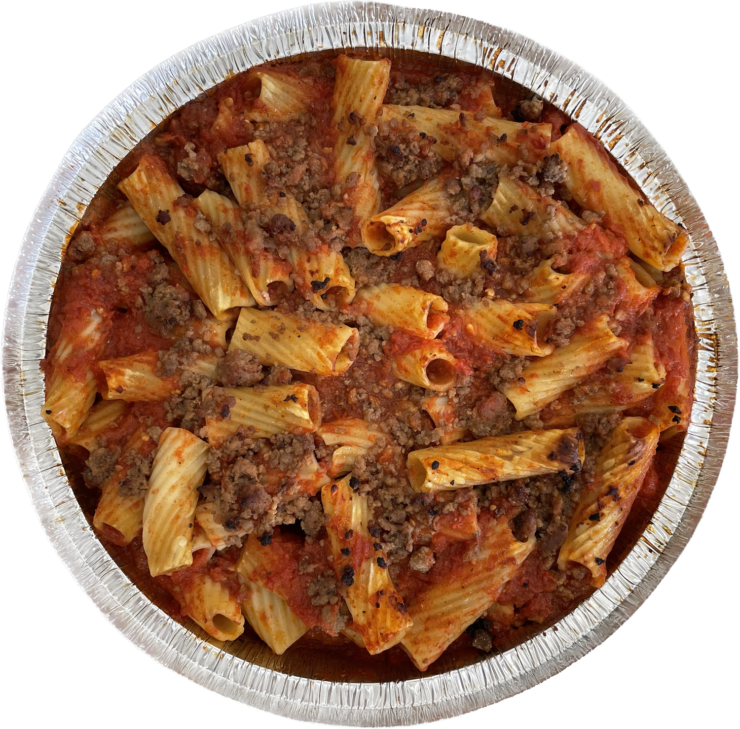 RIGATONI A LA BOLOÑESA CON CARNE, Tamaño: 4-6 personas