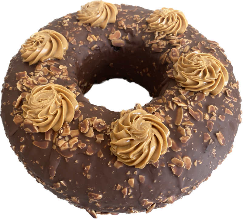 ROSCA DE CHOCOLATE NUEVA CON CREMA DE CACAHUATE