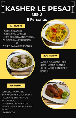 MENU PARA PESAJ DE CARNE 4 o 8 PERSONAS