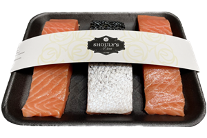 FILETES DE SALMON FRESCO CON PIEL (APROX 150G C/U) 3 PIEZAS PRECIO X KG