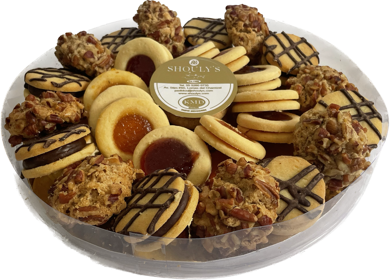 CAJA REDONDA CON GALLETAS SURTIDAS