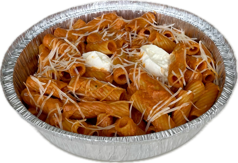 PASTA ROSÉ AL VINO BLANCO CON BURRATA