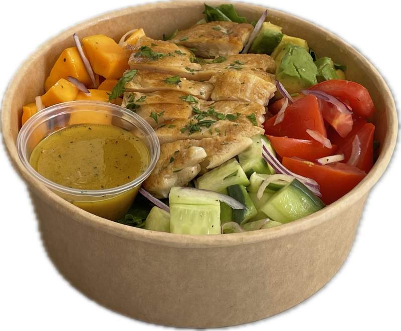 POWER CHICKEN BREAST SALAD BOWL CON VINAGRETA DE MOSTAZA