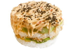 SUSHI CAKE INDIVIDUAL DE SURIMI 1 PIEZA