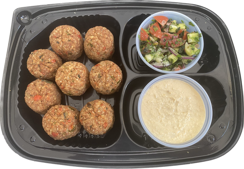 LUNCH KIPE BITE COCIDOS HUMMUS Y ENSALADA ARABE 8 PIEZAS