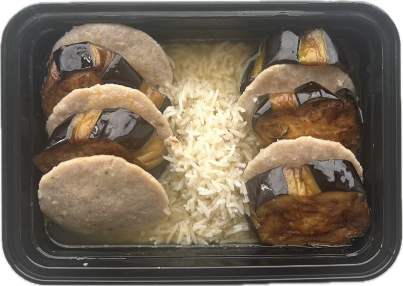 CORONA DE VOLADORES C/ BERENJENA Y ARROZ BASMATI 1/2 KG