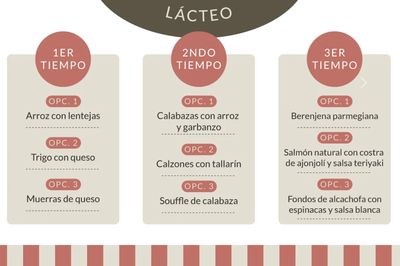 MENU PARA SHAVOUT LECHE