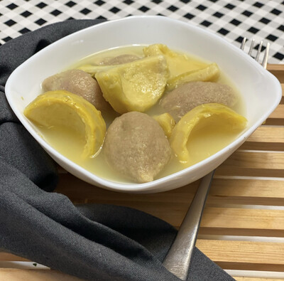 KIPE COMIDA CON ALCACHOFAS PESAJ