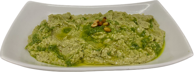 HUMMUS CON SALSA PESTO