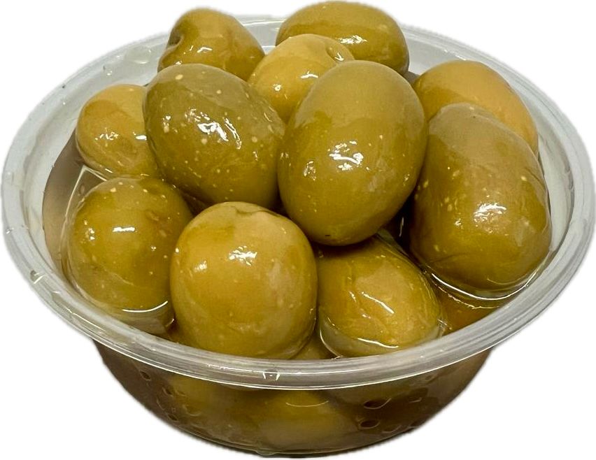 ACEITUNAS JUMBO VERDE CON HUESO 250G, Tamaño: 1/4 Lt