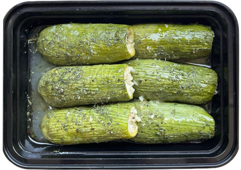 CALABAZAS COCIDAS RELLENAS DE ARROZ Y GARBANZO 1/2 KG