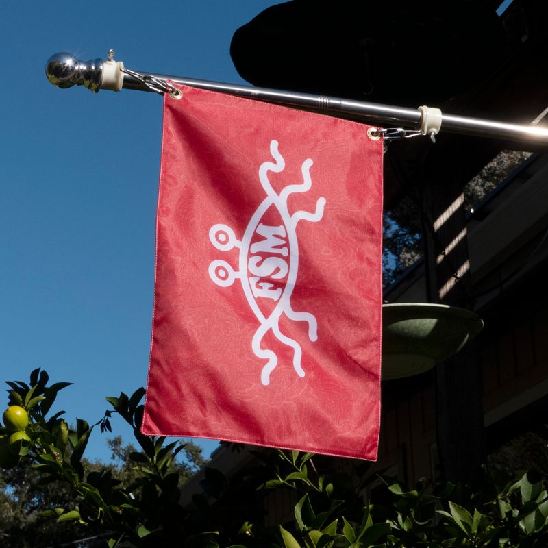 Flying Spaghetti Monster/FSM Flag, Small, 18in, double-sewn premium (single item)