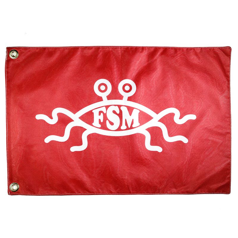 Flying Spaghetti Monster/FSM Flag, Small, 24in (single item)