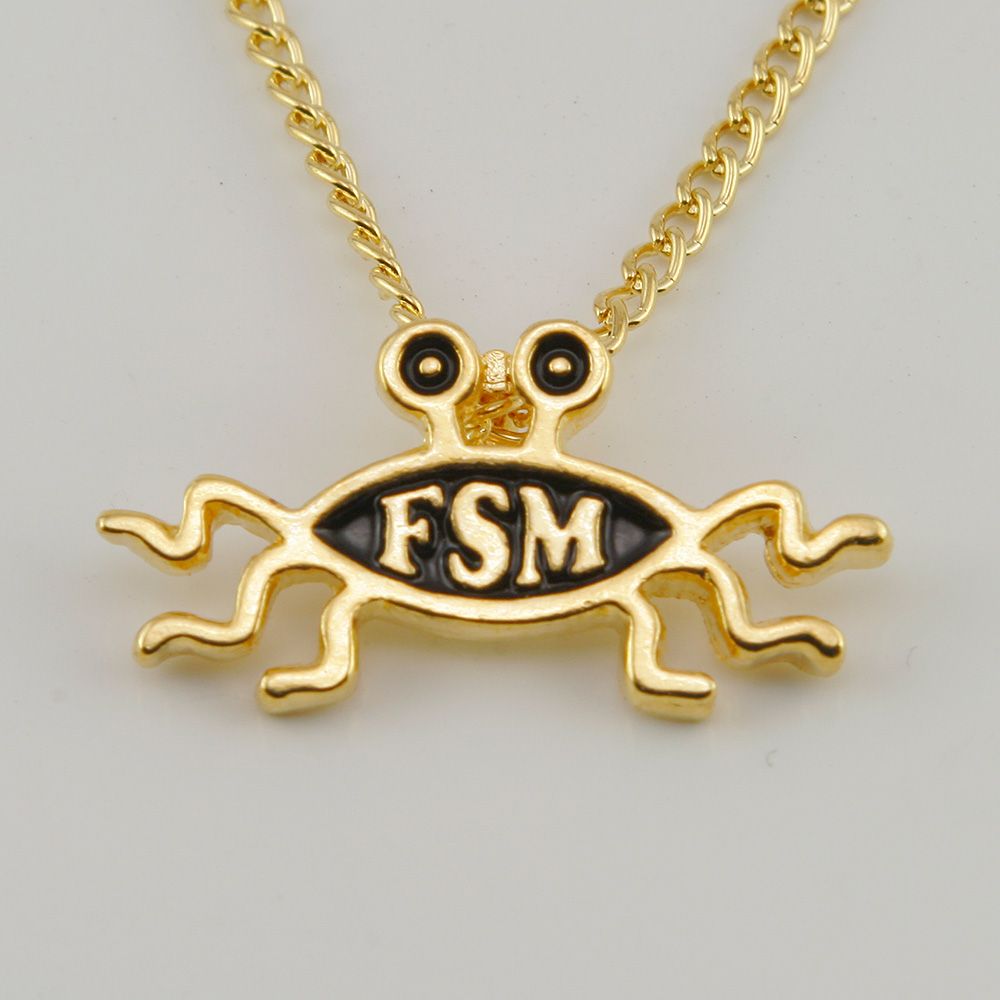 Shapely FSM Necklace - Gold Finish (single)