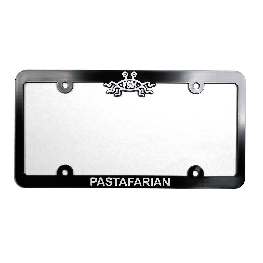 Flying Spaghetti Monster Pastafarian License Plate Frame (single)