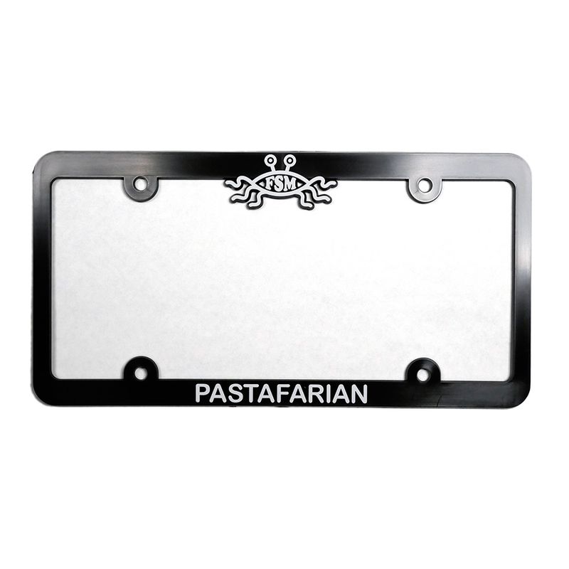 Flying Spaghetti Monster Pastafarian License Plate Frame (single item)
