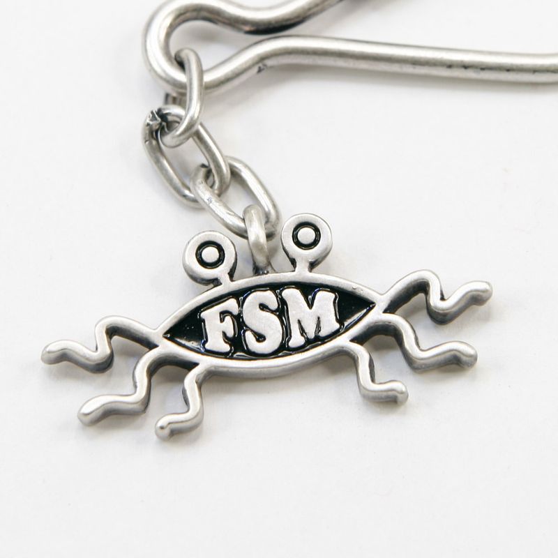 Flying Spaghetti Monster Keychain/Key Ring (single item)