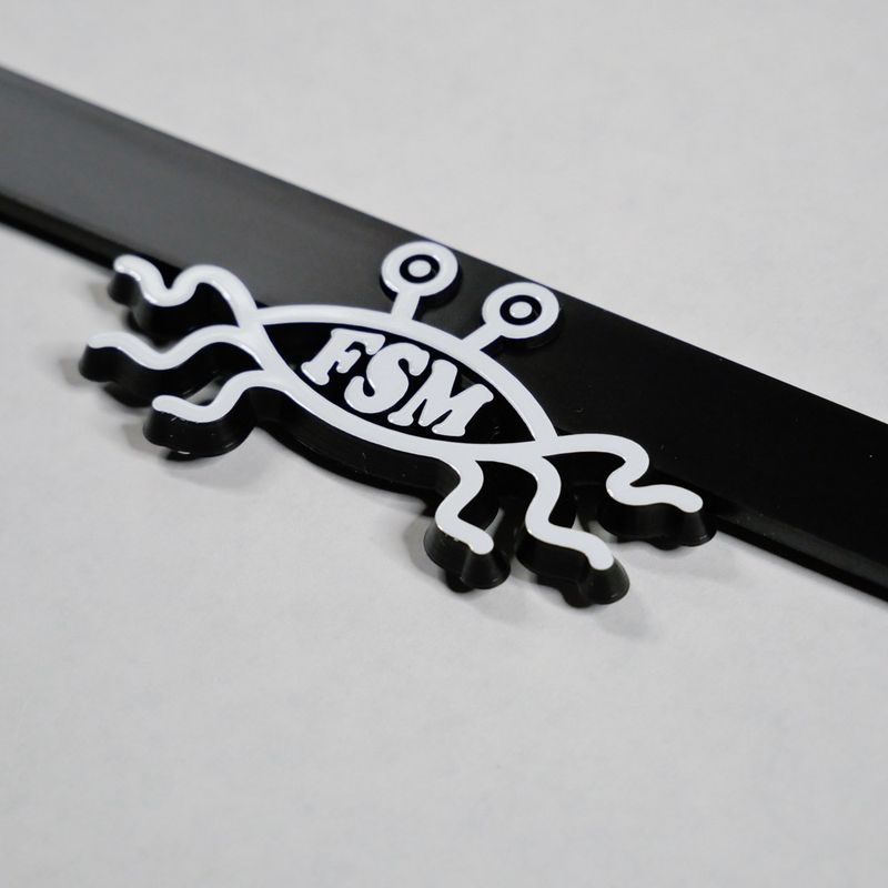 Flying Spaghetti Monster Pastafarian License Plate Frame (single item)