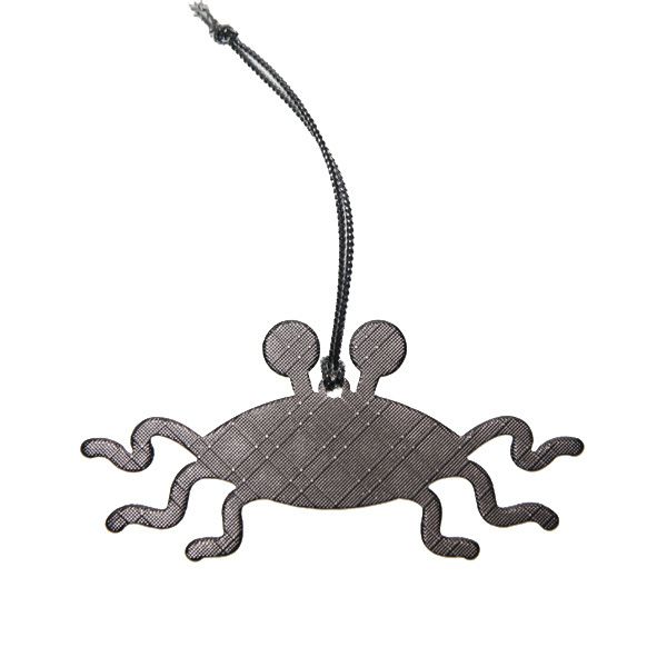 Flying Spaghetti Monster Hanging Ornament - Silver Finish (single item)