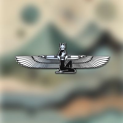 Isis Egyptian Goddess 3d Stick-on Emblem - 10 pack