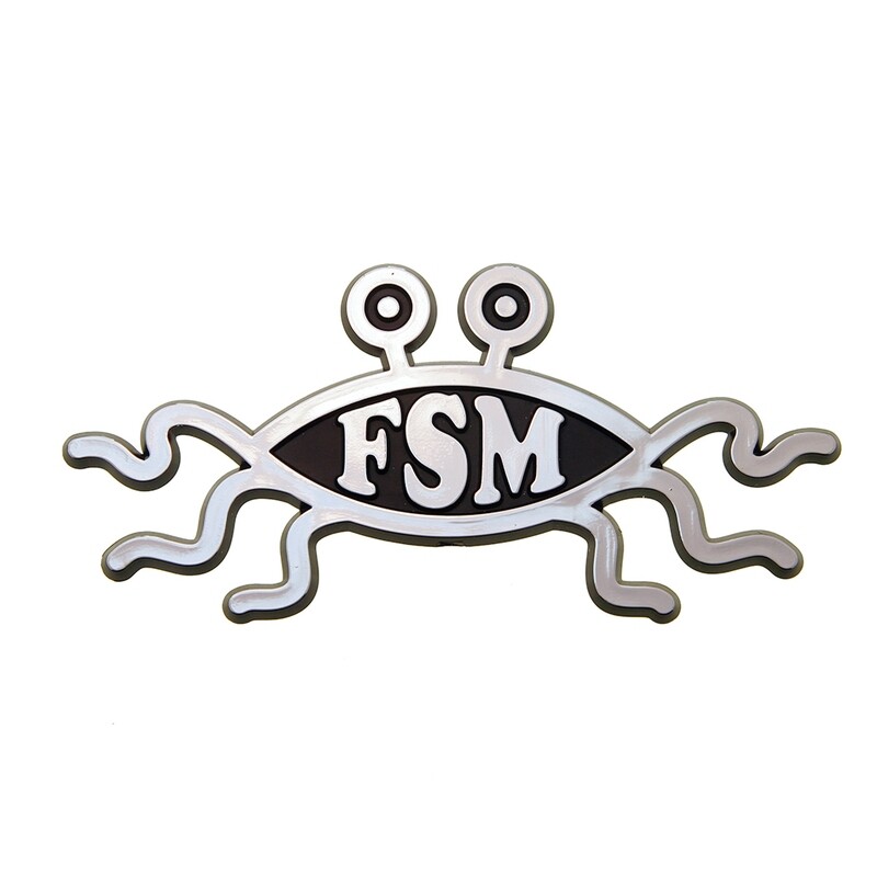 Flying Spaghetti Monster 3D Stick-on Car Emblem, ABS (10 pack)