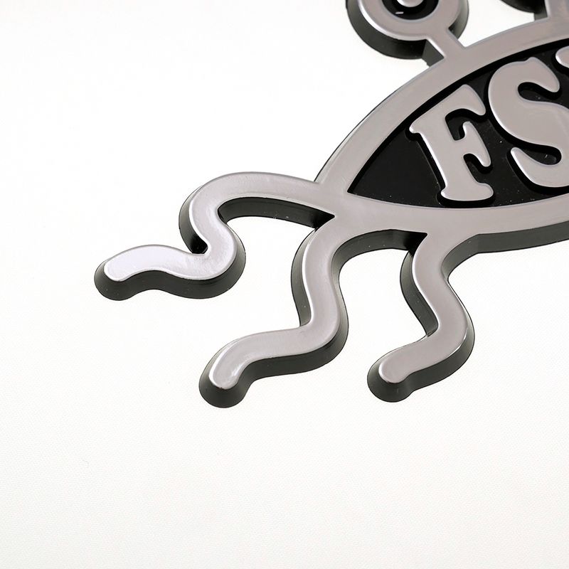 Flying Spaghetti Monster 3D Stick-on Car Emblem, ABS (10 pack)