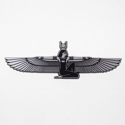 5.75" Winged Isis Goddess 3D Chrome Car Emblem, ABS (10-Pack)