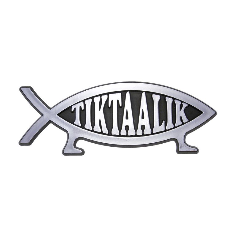 Tiktaalik 3D Stick-on Emblem, 5in, ABS (10-Pack)
