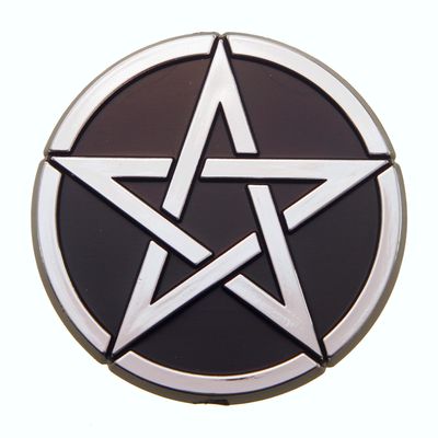 Pentacle 3D Stick-on Emblem, 2.5in, ABS  (10-Pack)