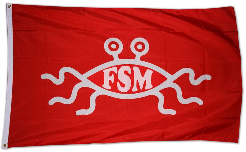 Flying Spaghetti Monster/FSM Flag, Large, 60in (single item)