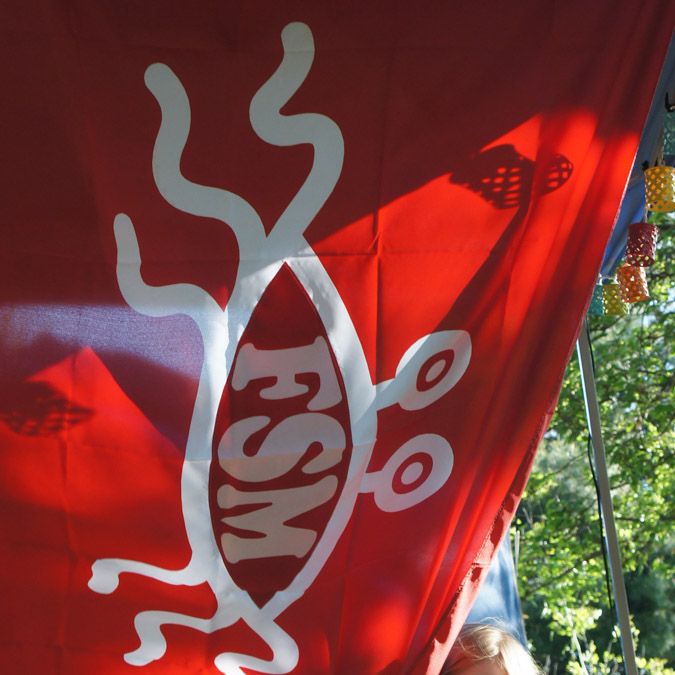 Flying Spaghetti Monster/FSM Flag, Large, 60in (single item)