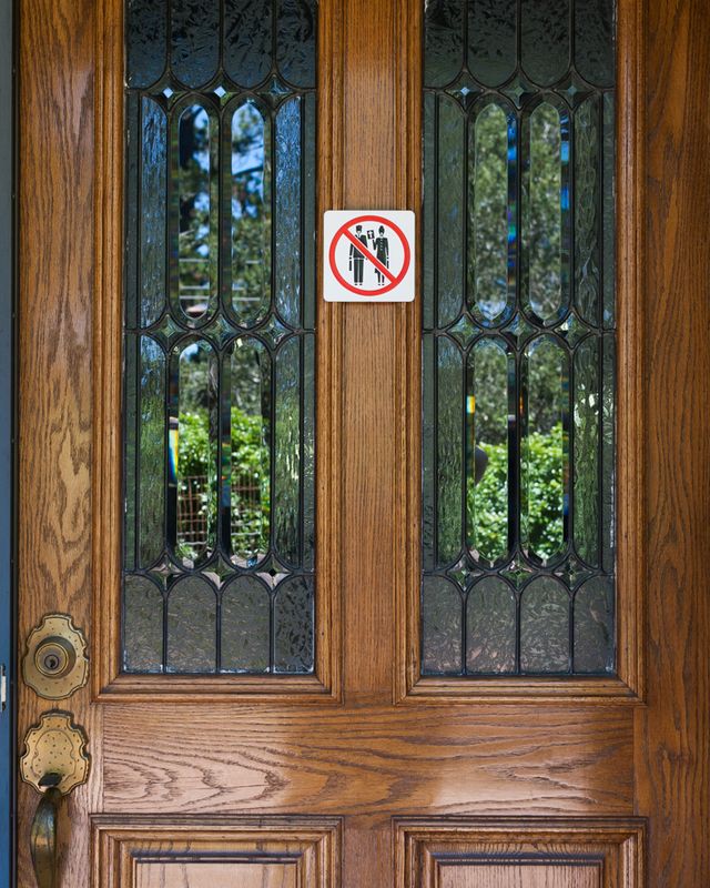 No Proselytizing Color 3D Door Sign (10-Pack)