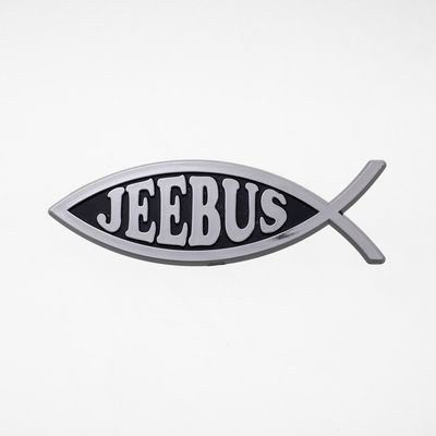 5" Jeebus 3D Stick-on Emblem, ABS (10-Pack)
