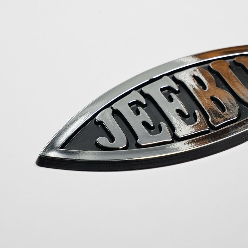 Jeebus 3D Stick-on Emblem, 5in, ABS (10-Pack)