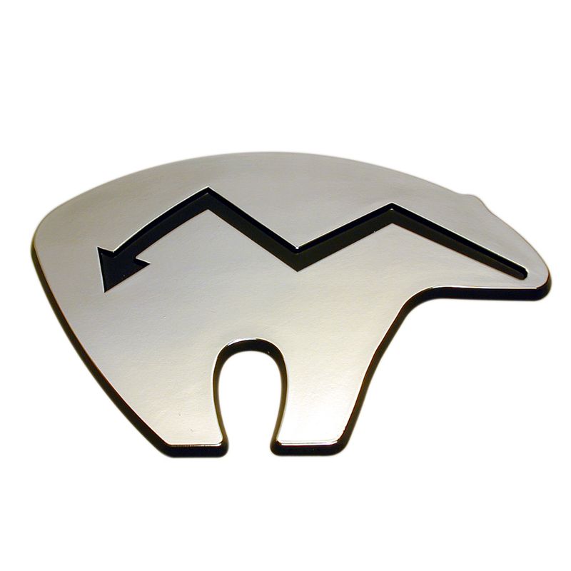 Spirit Bear 3D Stick-on Emblem, 4.375in, ABS (10-Pack)