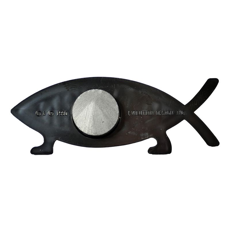 Darwin Fish Refrigerator Magnet, Chrome Finish, ABS (10 pack)