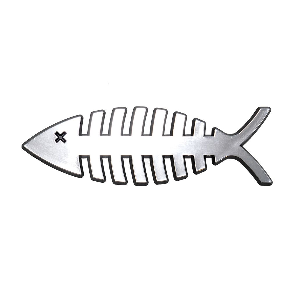 Dead Fish 3D Stick-on Emblem, 5in, ABS (10-Pack)