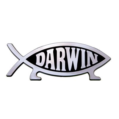 5" Darwin Fish 3D Magnetic Emblem, ABS (10-Pack)