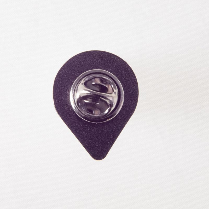 Alien/Extraterrestrial Face Pin, gold-tone trim (single item)