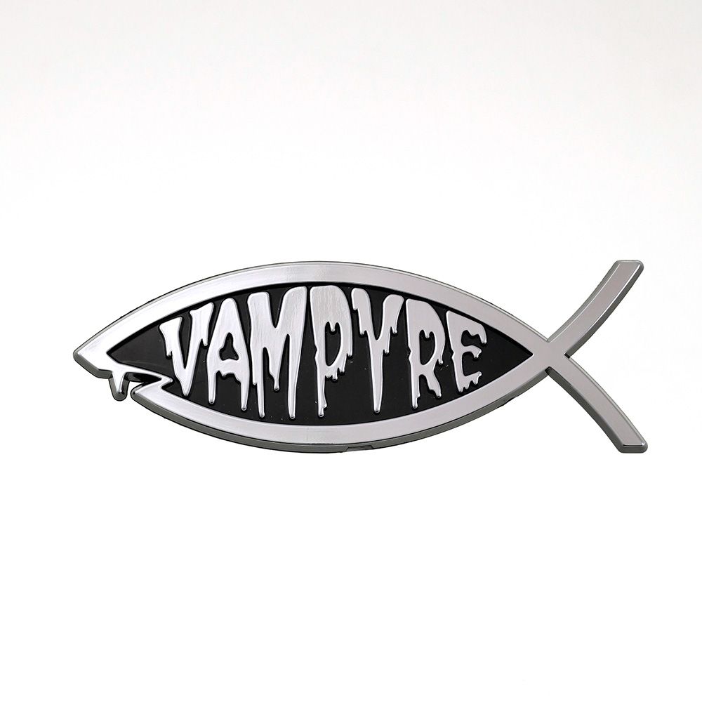 Vampyre Fish 3D Stick-on Emblem, 5.75in, ABS (10-Pack)