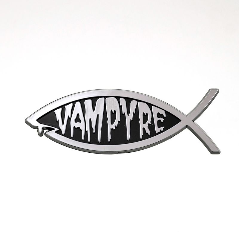 Vampyre Fish 3D Stick-on Emblem, 5.75in, ABS (10-Pack)