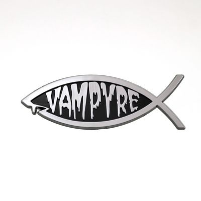 5.75" Vampyre Fish 3D Stick-on Emblem, ABS (10-Pack)