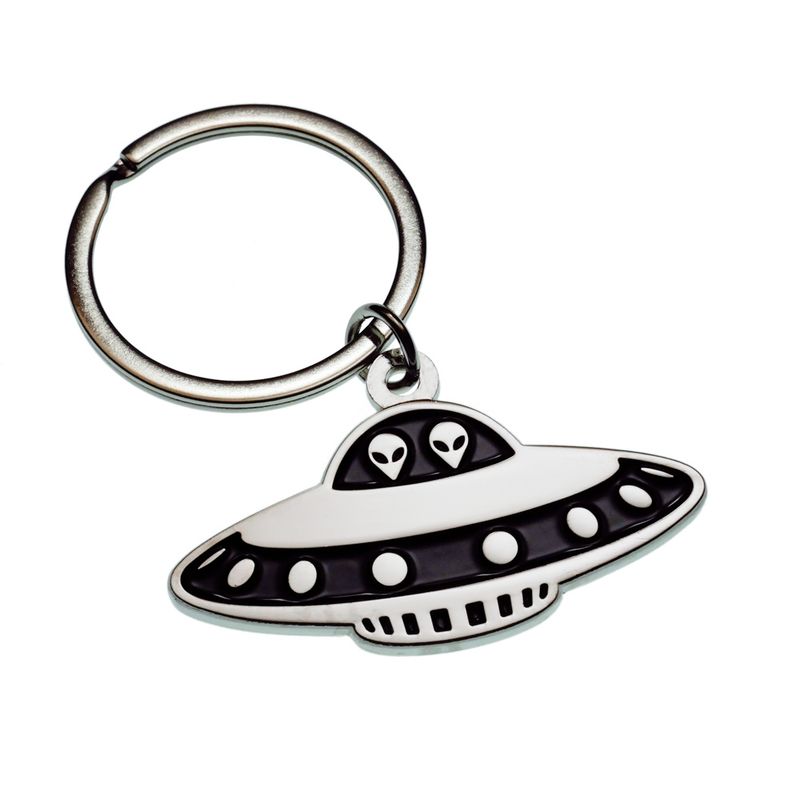UFO Flying Saucer Keychain/Key Ring (single item)
